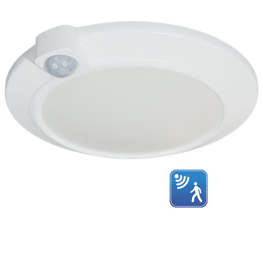 Luma - 7" CLOSET LIGHT with Integrated PIR Motion Sensor - 10W - 600LM - 4000K - 120V — Title: Default Title