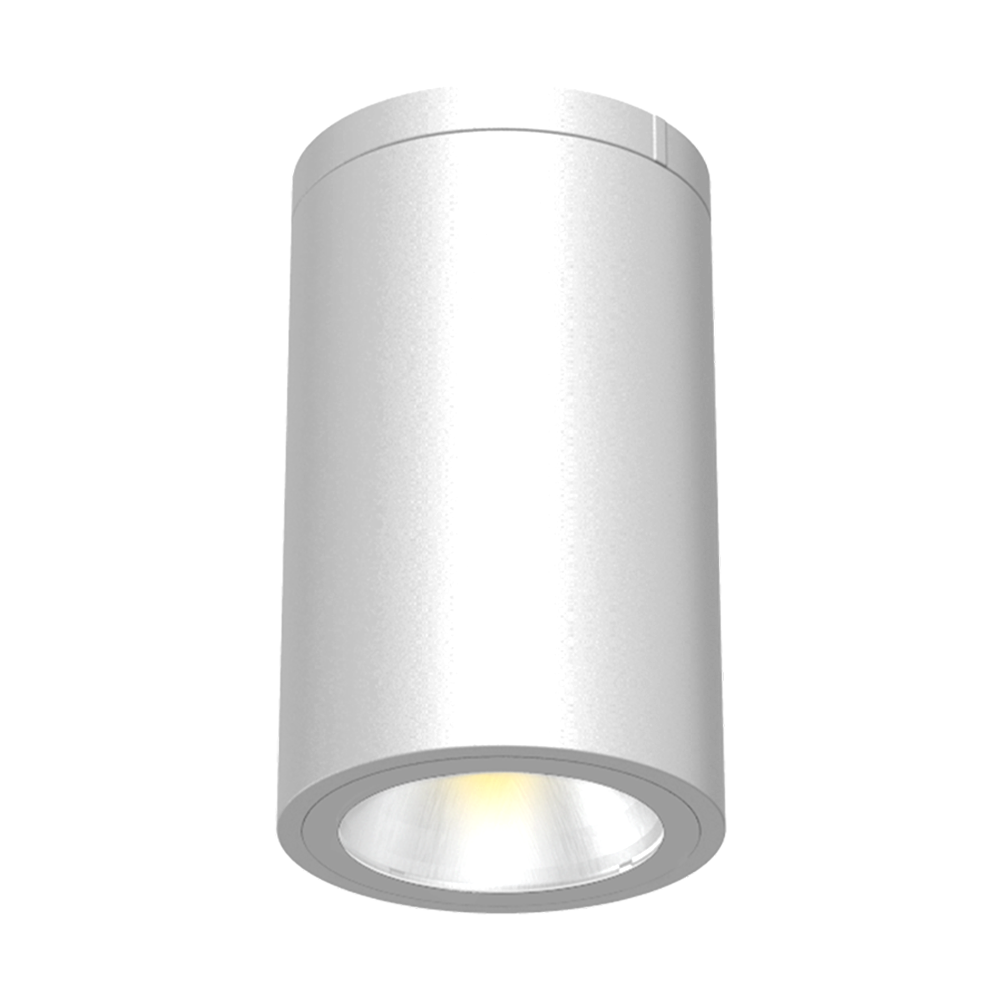 Arte - 6" Ceiling Mount Cylinder Downlight | Selectable Wattage 18/24/30W | Selectable CCT 27/30/35/40/50K | 120-347V | White Finish