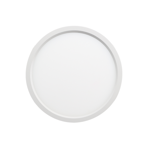 Sol - 15" Slim Surface Round - 30W - 2000LM - Selectable CCT 27/30/35/40/50K - 120V — Finish: White