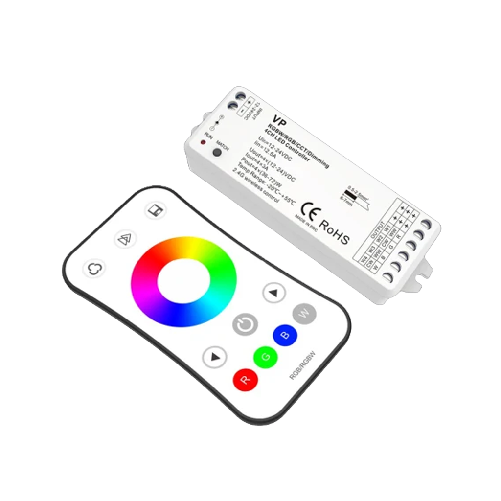 Product Display Visual of the SKU: RENO-SCK-RGB for Marketing of theReno RGB LED Strip Controller Kit | RENO-SCK-RGB