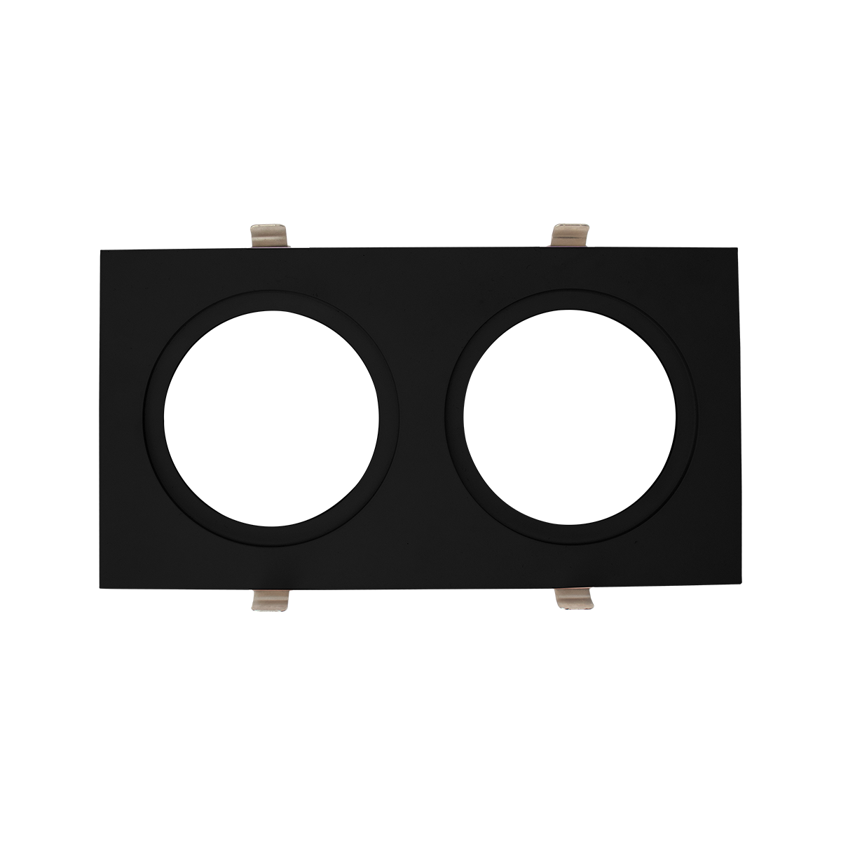 Aura - Multiple Lighting System Plates for two 3.5" Round Regressed Gimbals — Finish: Black