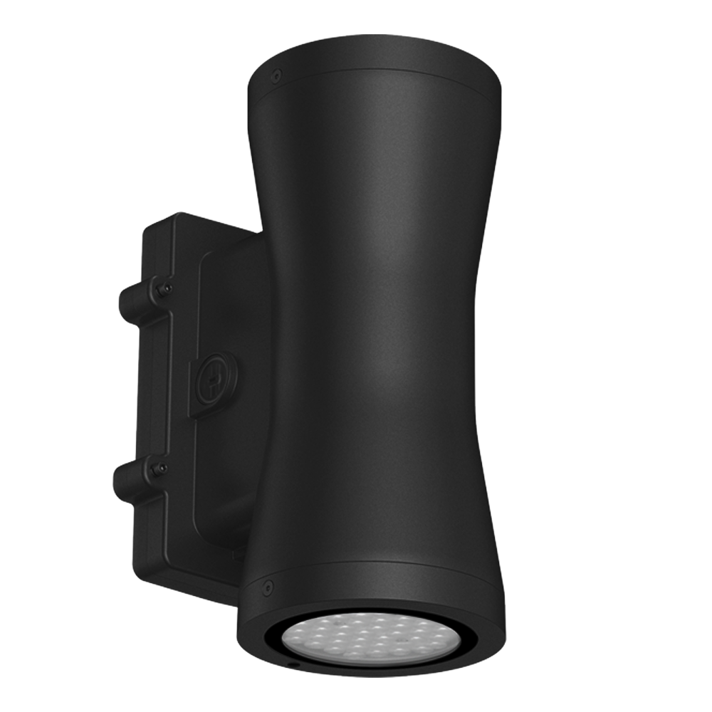 Clessidra - 7" Up/Down/Up&Down Wall Sconce - Selectable Wattage 18/30/45/60W - Selectable CCT 30/40/50K - 120-347V - Black Finish — Title: Default Title