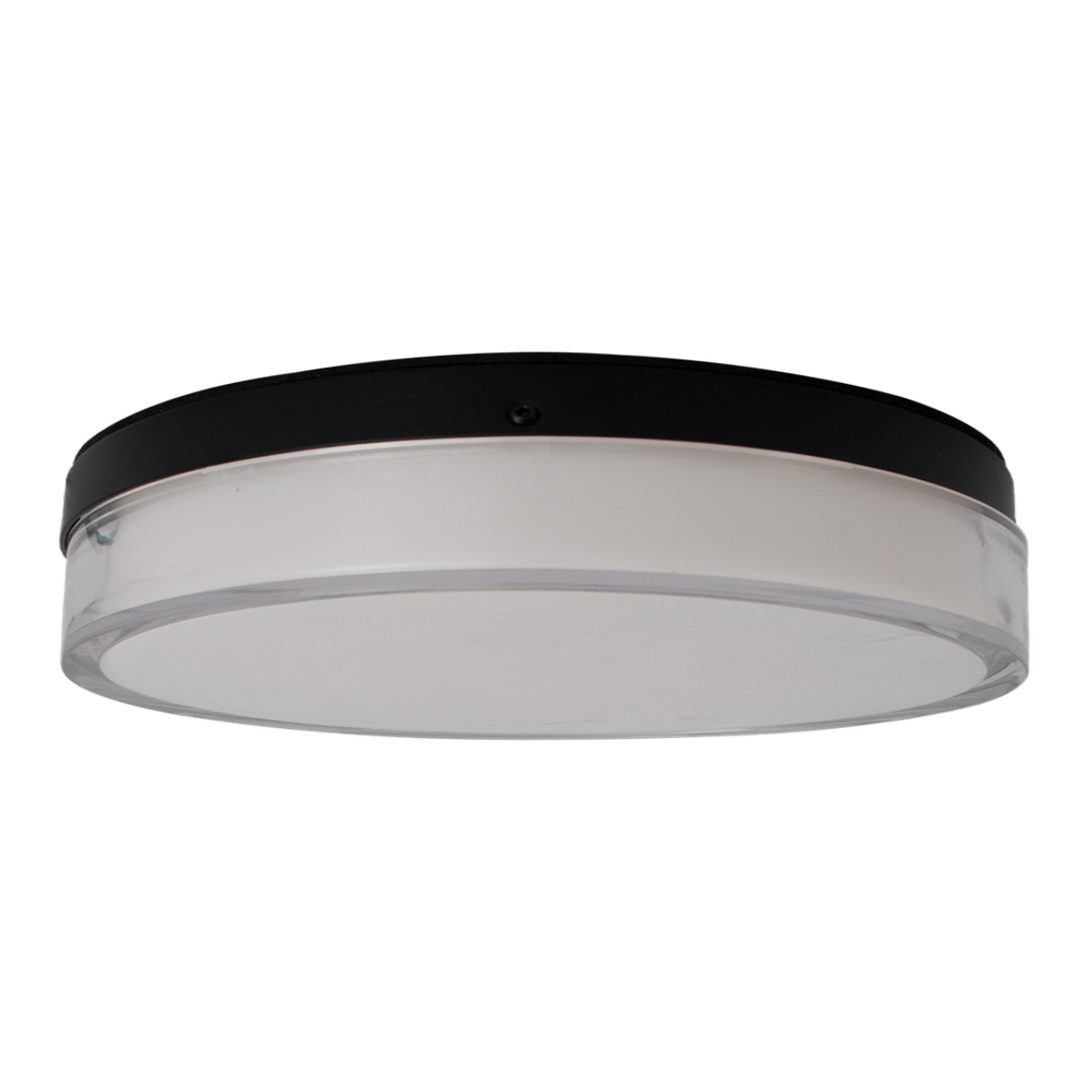 Noir - 12" Flushmount Fixture - 22W - 1500 lm - Selectable CCT 27/30/35/40/50K - 120V — Finish: Black