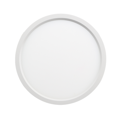 Reno Sol - 19" Slim Surface Round 35W | 2200Lm | Selectable CCT 27/30/35/40/50K | 120V | RENO-S19R-MCCT / R31106, R31126 — Color: White