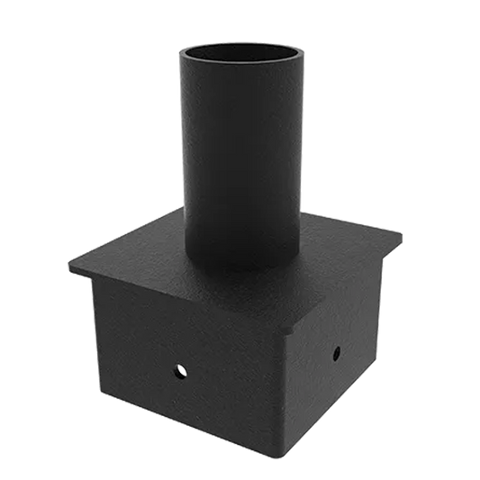 Tenon Adaptor - 4” Tenon - 5” Square Pole Mounting — Title: Default Title