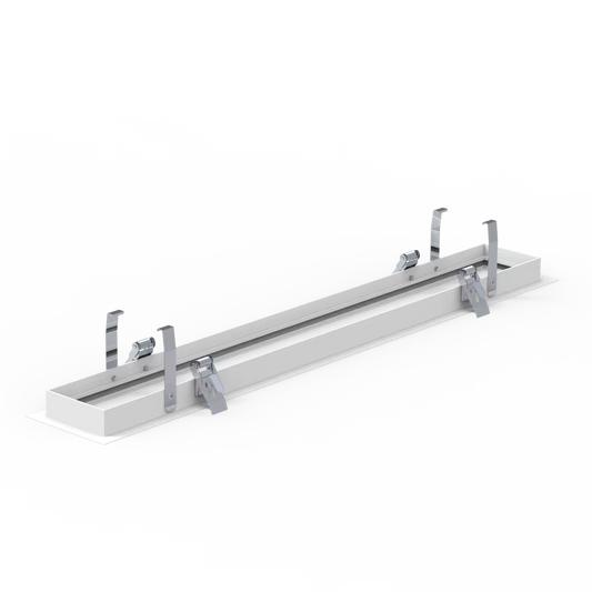 Product Display Visual of the SKU: RENO-RMF2-WH for Marketing of theReno Recessed Mount Frame for Architectural Strip G2 | RENO-RMFX-WH | RENO-RMF