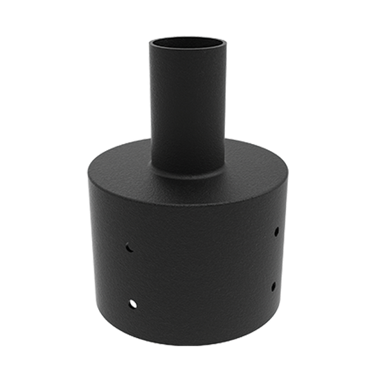 Tenon Adaptor - 4” Tenon - 6” Round Pole Mounting — Title: Default Title