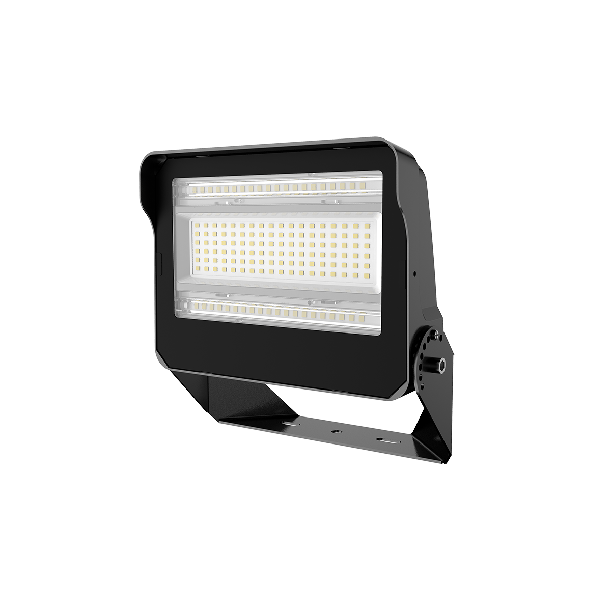 Aries - Optic Adjustable Flood Light - Selectable Wattage 90/120/150W - Selectable CCT 30/40/5000K - 120-347V - Black Finish — Reflector: R1