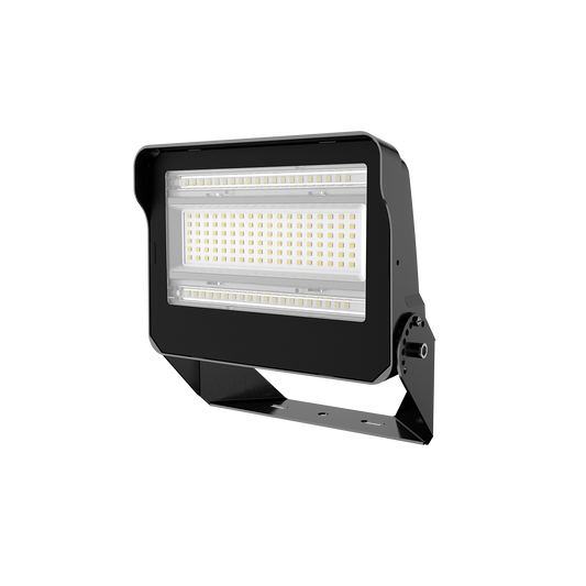 Aries - Optic Adjustable Flood Light - Selectable Wattage 90/120/150W - Selectable CCT 30/40/5000K - 120-347V - Black Finish — Reflector: R1