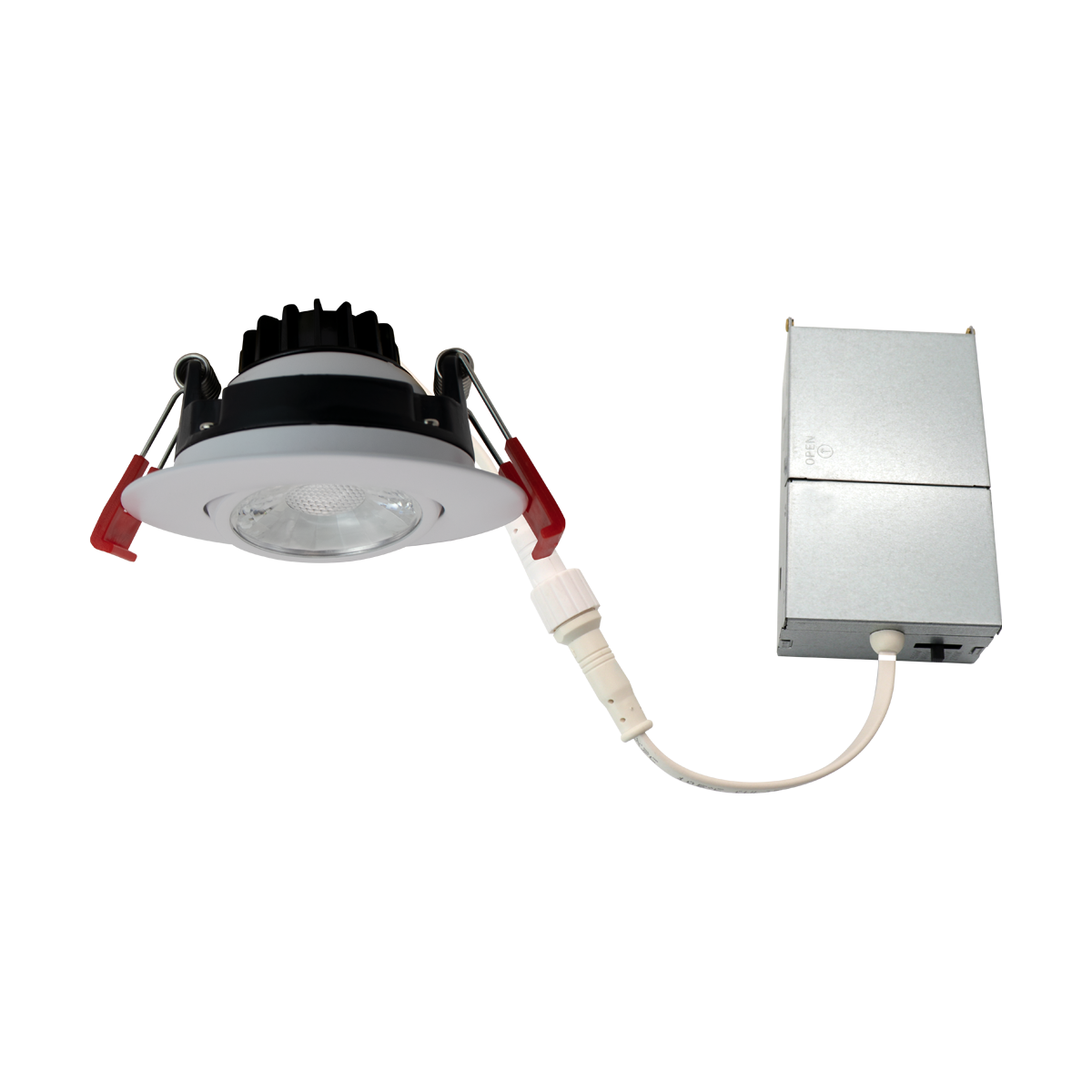 Reno AURA 3 inch round gimbal recessed downlight - White - R36135