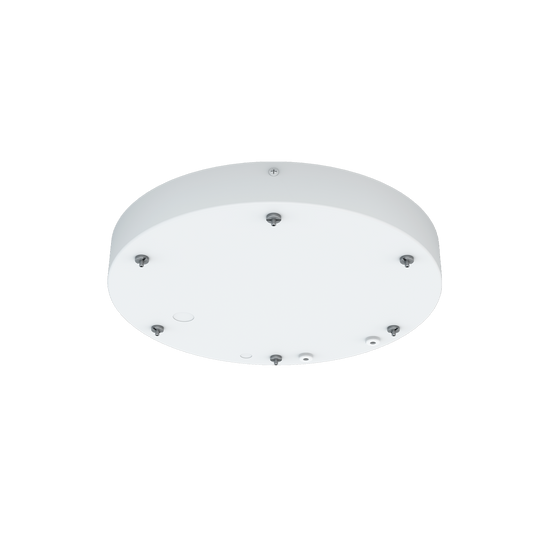 Reno Aurora - Canopy Kit for the Architectural Ring Fixture Suitable for mounting two fixtures - Includes the Cable Gripper, Ceiling Bracket, and Driver Bracket — Color: White