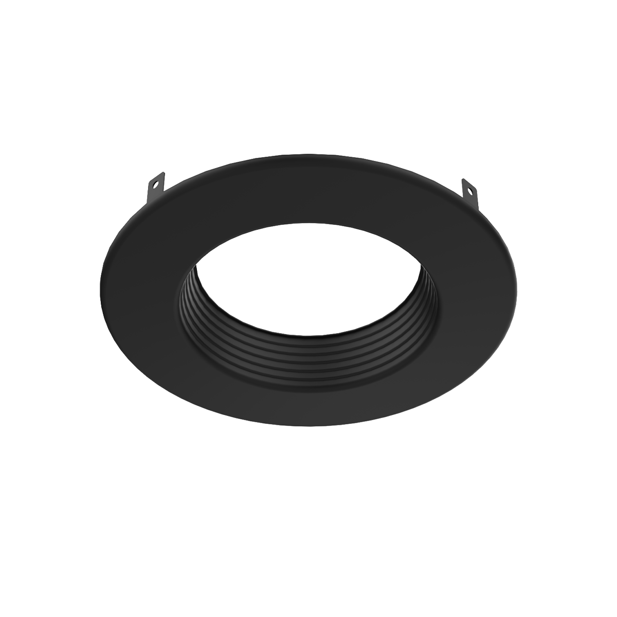 Zeta - 6" Trim for Prime Commercial Downlight — Finish: Black