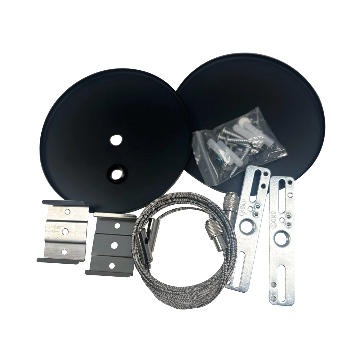 Array - 6ft Canopy Kit for Ceiling Mount Architectural Strips — Finish: Black