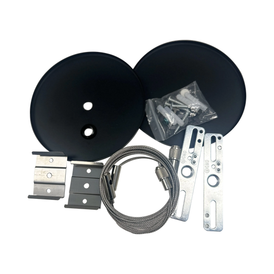 Array - 6ft Canopy Kit for Ceiling Mount Architectural Strips — Finish: Black