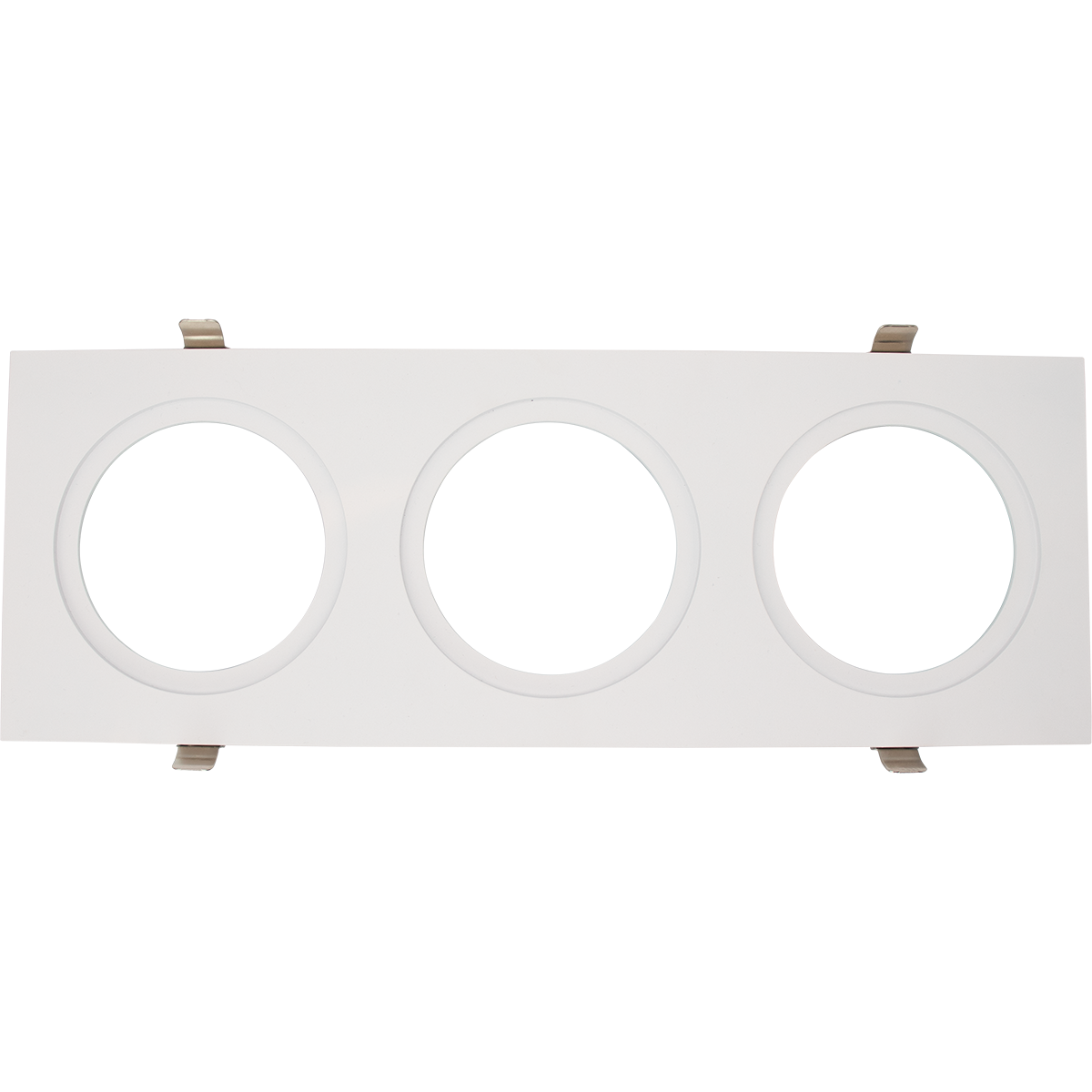 Aura - Multiple Lighting System Plates for three 3.5" Round Regressed Gimbals — Finish: White