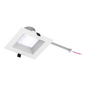 Reno Zeta - 6" Square Commercial Downlight - Selectable Wattage 15/18/22/26/30W - Selectable CCT 2700/3000/3500/4000/5000K - 120-347V - 3-in-1 Dimming | RENO-DL6-MW-DV-MCCT-SQ - White - RENO-DL6-MW-DV-MCCT-SQ-WH