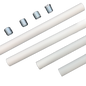 Story - Cylinder Light Pendant Mount Kit - 4 x 12" Connectable Pendant Rods, up to 48" in Length — Finish: White