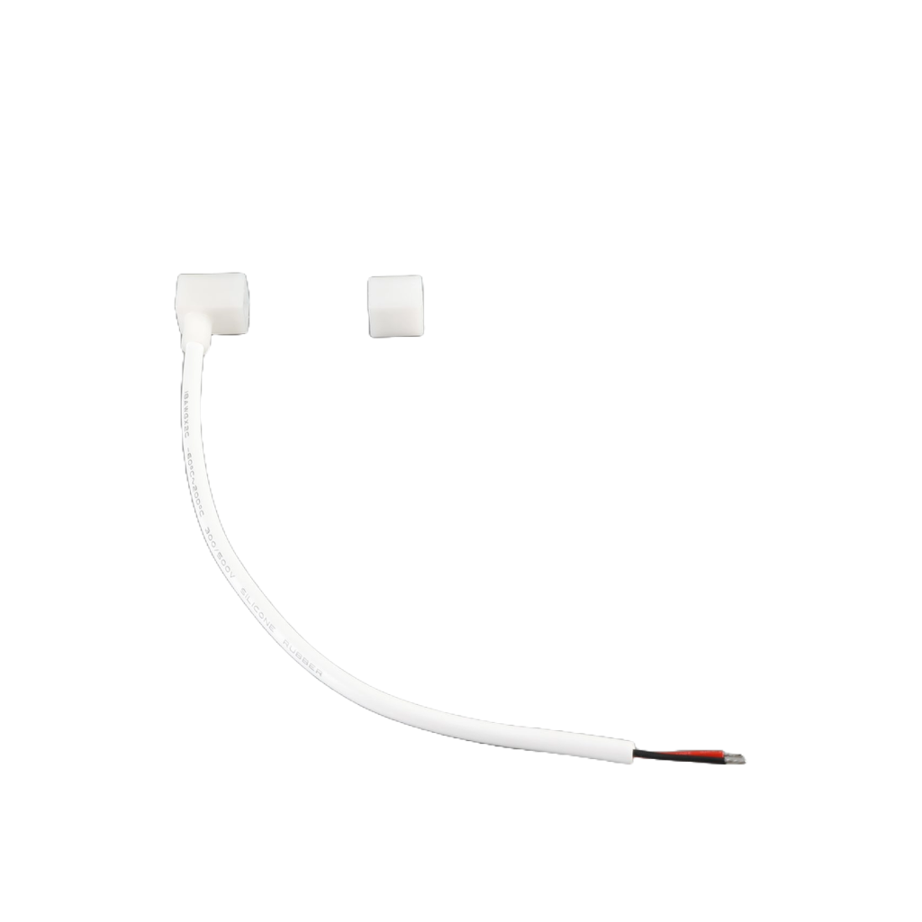 Product Display Visual of the SKU: RENO-NEON-13MM-EP-SF-RGB-TOP for Marketing of theReno 1FT Power Cable side feed | RENO-NEON-13MM-EP-SF-RGB-TOP