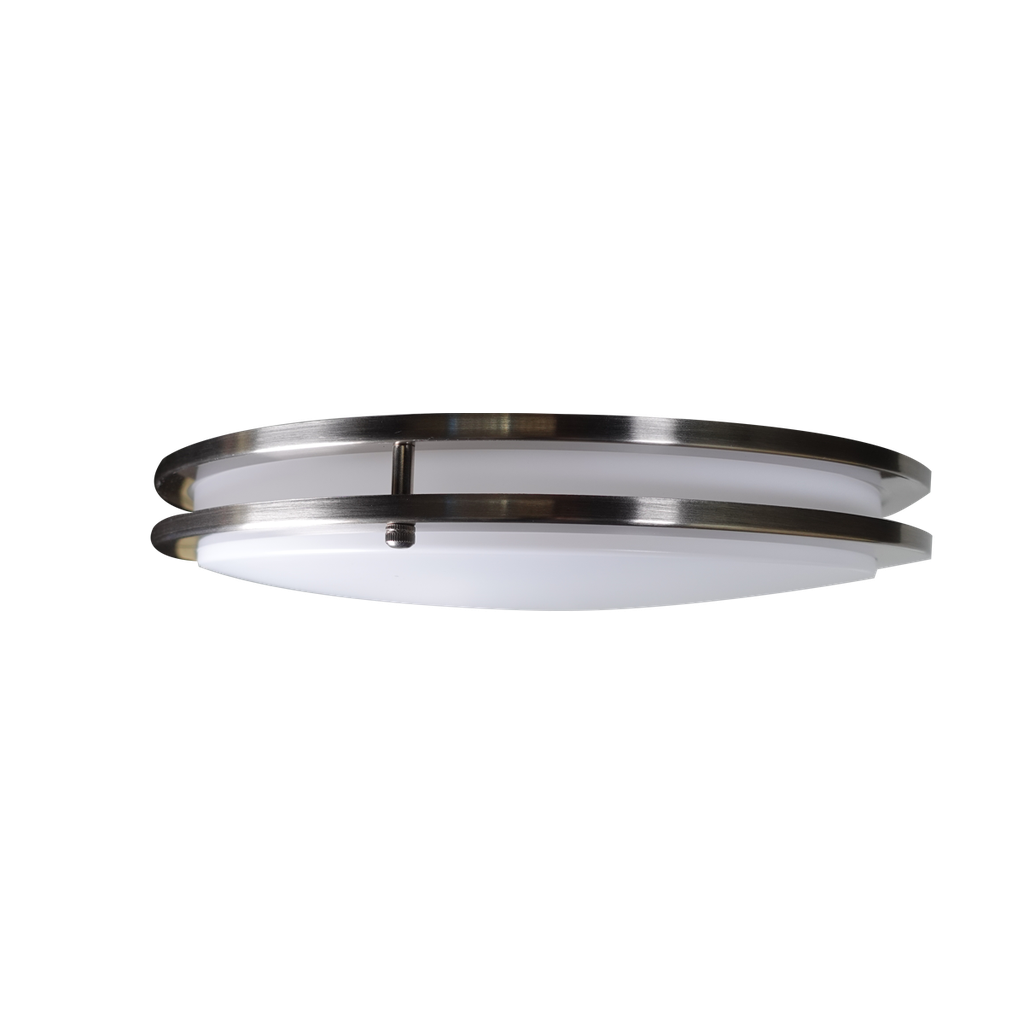 Deco - 12" Slim Double Ring Ceiling Fixture with Integrated Microwave Sensor - Selectable Wattage 8/12/16W - Selectable CCT 27/30/35/40/50K - 120V ... — Size: 16"