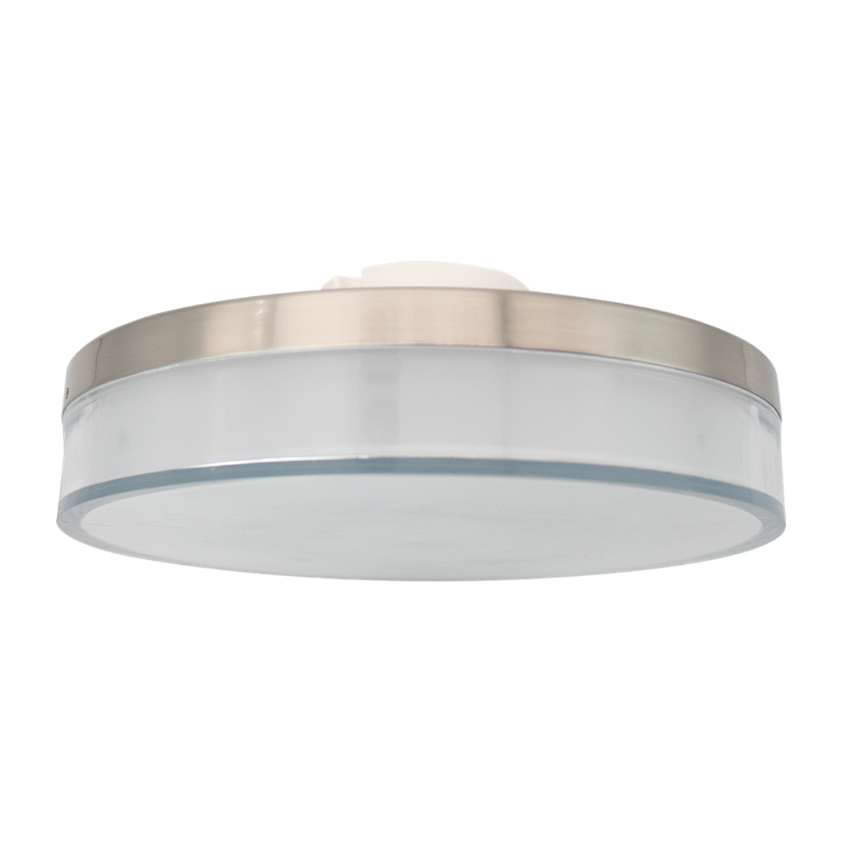 Noir - 12" Flushmount Fixture - 22W - 1500 lm - Selectable CCT 27/30/35/40/50K - 120V — Finish: Brushed Nickel