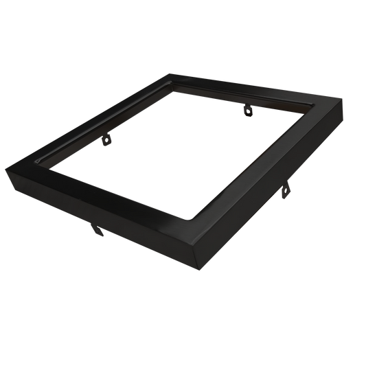 Sol - 7" Black Trim for Square Slim Surface Fixture — Finish: Black