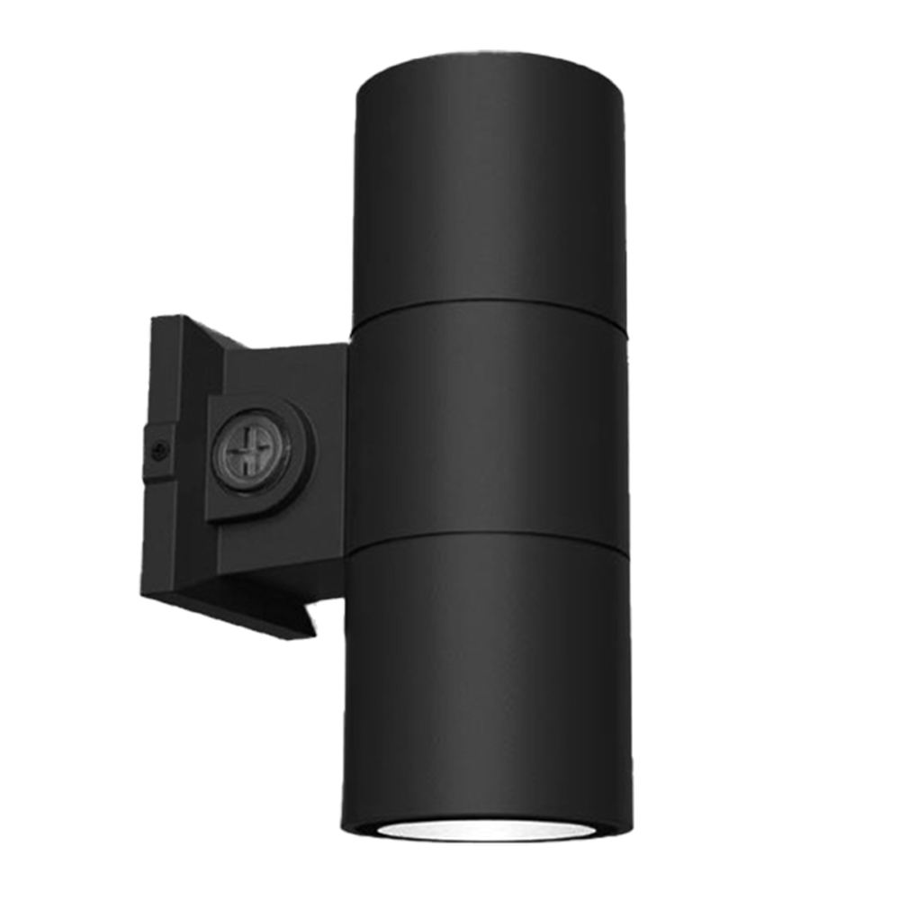 Reno Fusion - 6" Up / Down / Up & Down Wall Sconce Selectable Wattage 22/29/35W - Selectable CCT 30/40/50K - 120-347V — Color: Black
