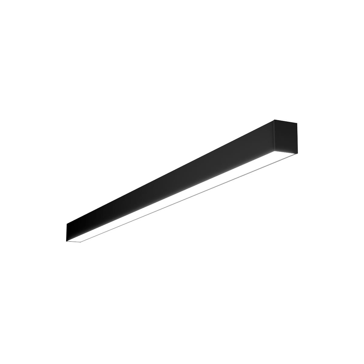 Array - 8FT Architectural Strip Fixture - Selectable Wattage 60/80/100W - Selectable CCT 3000/3500/4000/5000K - 130lm/W - 120-347V — Finish: Black