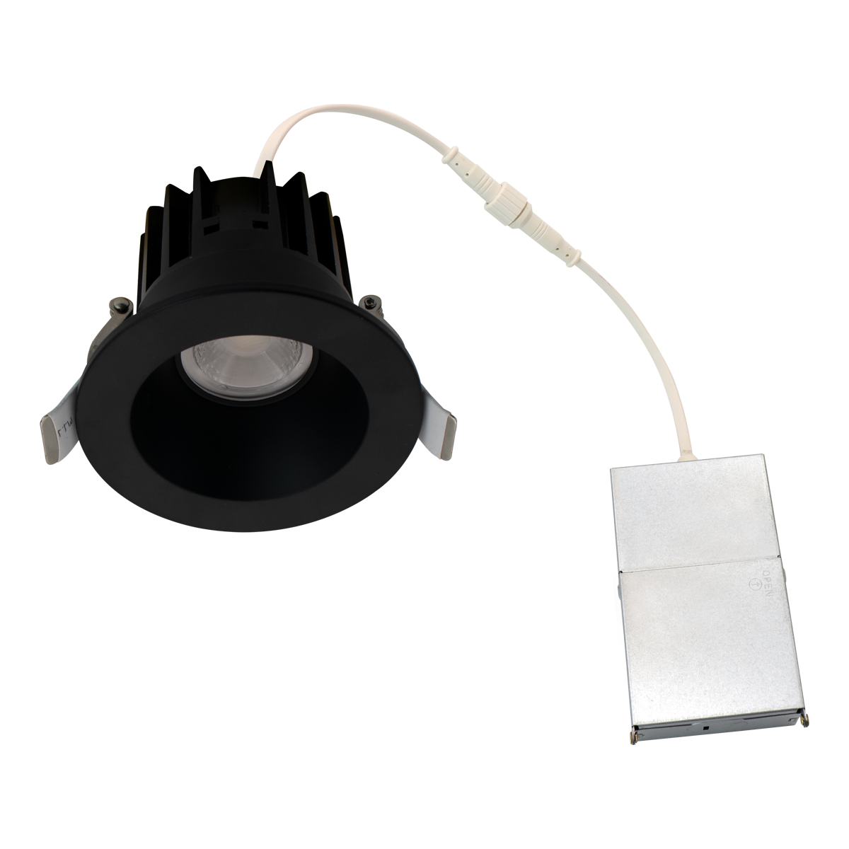 Reno AURA 2 inch round recessed downlight - Black - R36132