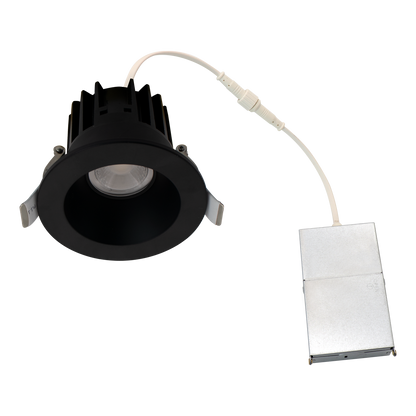 Reno AURA 2 inch round recessed downlight - Black - R36132