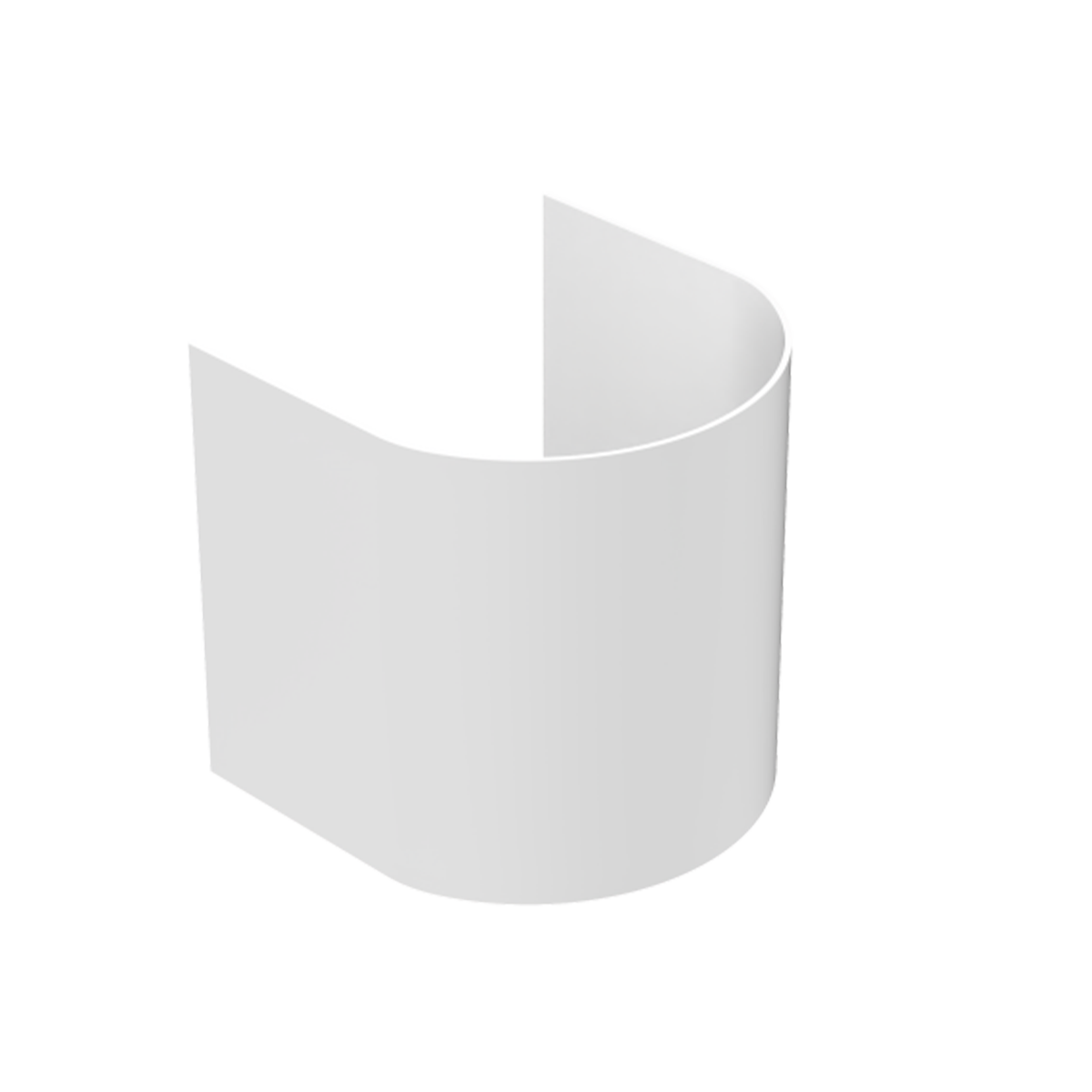 Reno Clair Obscure - Round Cover for R31411 — Color: White