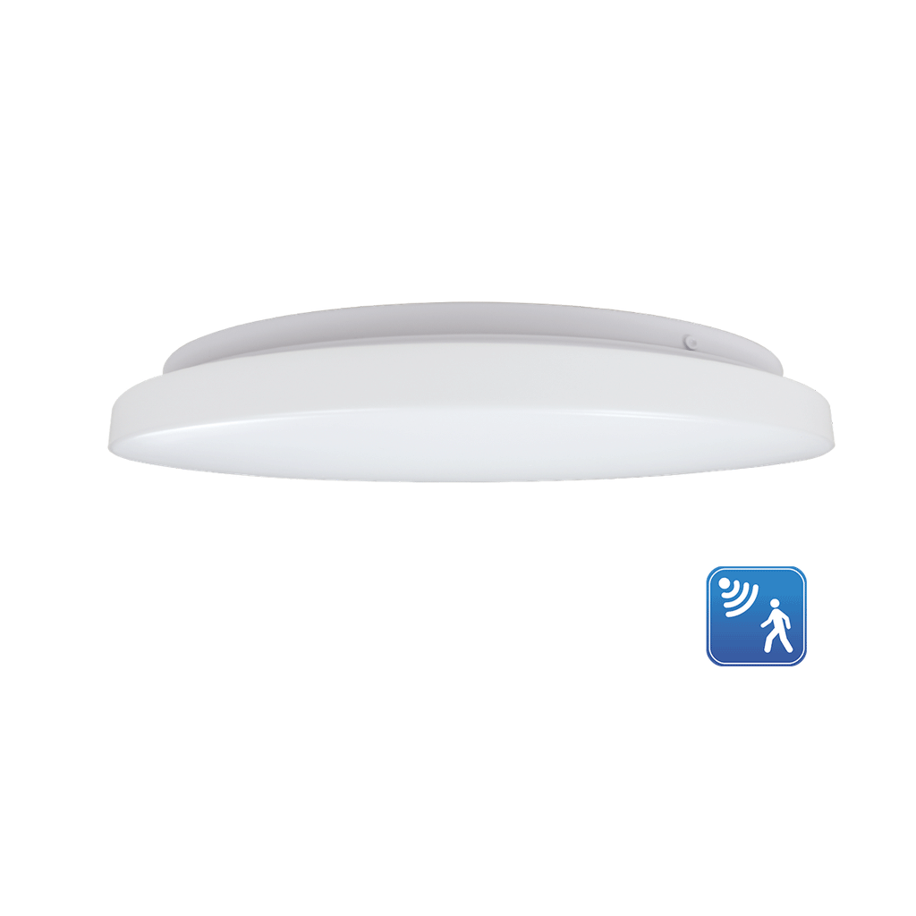 Luma - 10" Flushmount Fixture with Integrated Microwave Sensor - Selectable Wattage 10/12/16W - 680/1020/1360 lm - Selectable CCT 27/30/35/40/50K -... — Size: 13"