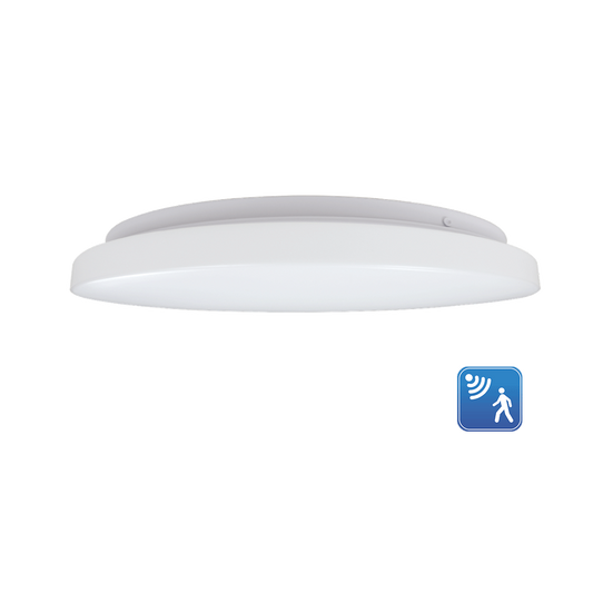 Luma - 10" Flushmount Fixture with Integrated Microwave Sensor - Selectable Wattage 10/12/16W - 680/1020/1360 lm - Selectable CCT 27/30/35/40/50K -... — Size: 13"