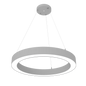 Reno Aurora - 48" Architectural Ring Fixture Selectable Wattage: 40/60/80/100W - Selectable CCT: 30/35/40/50K - Selectable Direct And Indirect Light Ratios - 120-347V - Suspension Cables And Canopy Included - DLC Pending — Color: White