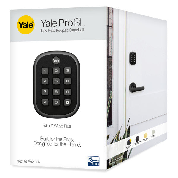 Yale Pro SL Deadbolt - Keypad - Key-Free - Z-Wave Plus | YRD136-ZW2