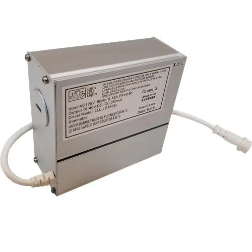 120V-347V input 0-10V Dimmable Driver for
18W Lotus LED Lights plenum rated model | LLL-LD2050TR