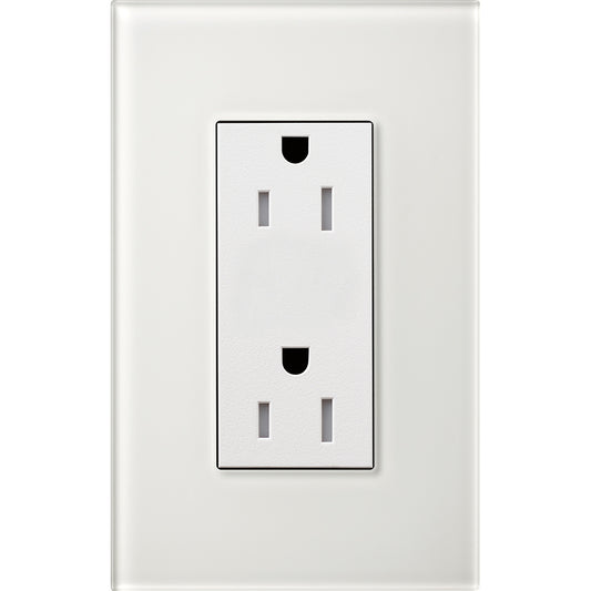 Lutron Architectural 15A Tamper-Resistant Duplex Receptacle | LTR-15-TR