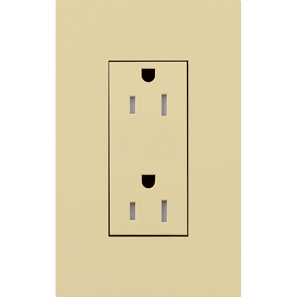 Lutron Architectural 15A Tamper-Resistant Duplex Receptacle | LTR-15-TR