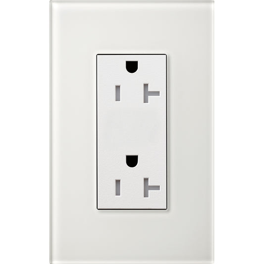 Lutron Architectural 20A Tamper-Resistant Duplex Receptacle | LTR-20-TR