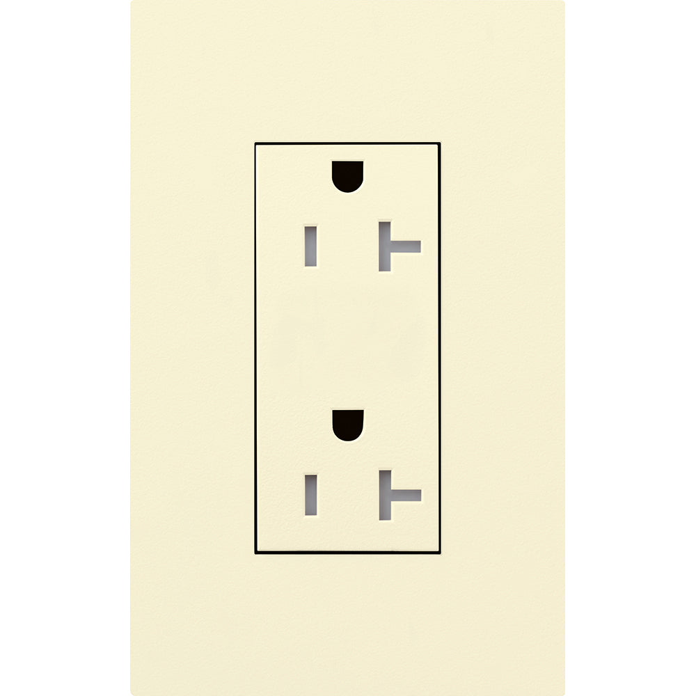Lutron Architectural 20A Tamper-Resistant Duplex Receptacle | LTR-20-TR