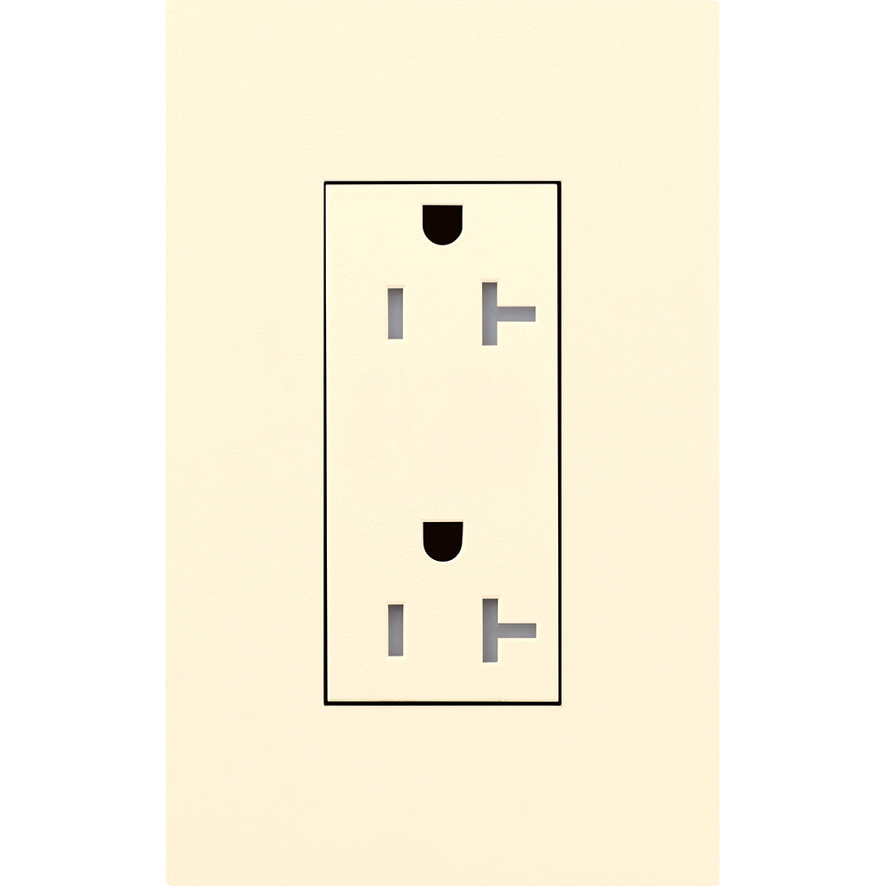 Lutron Architectural 20A Tamper-Resistant Duplex Receptacle | LTR-20-TR