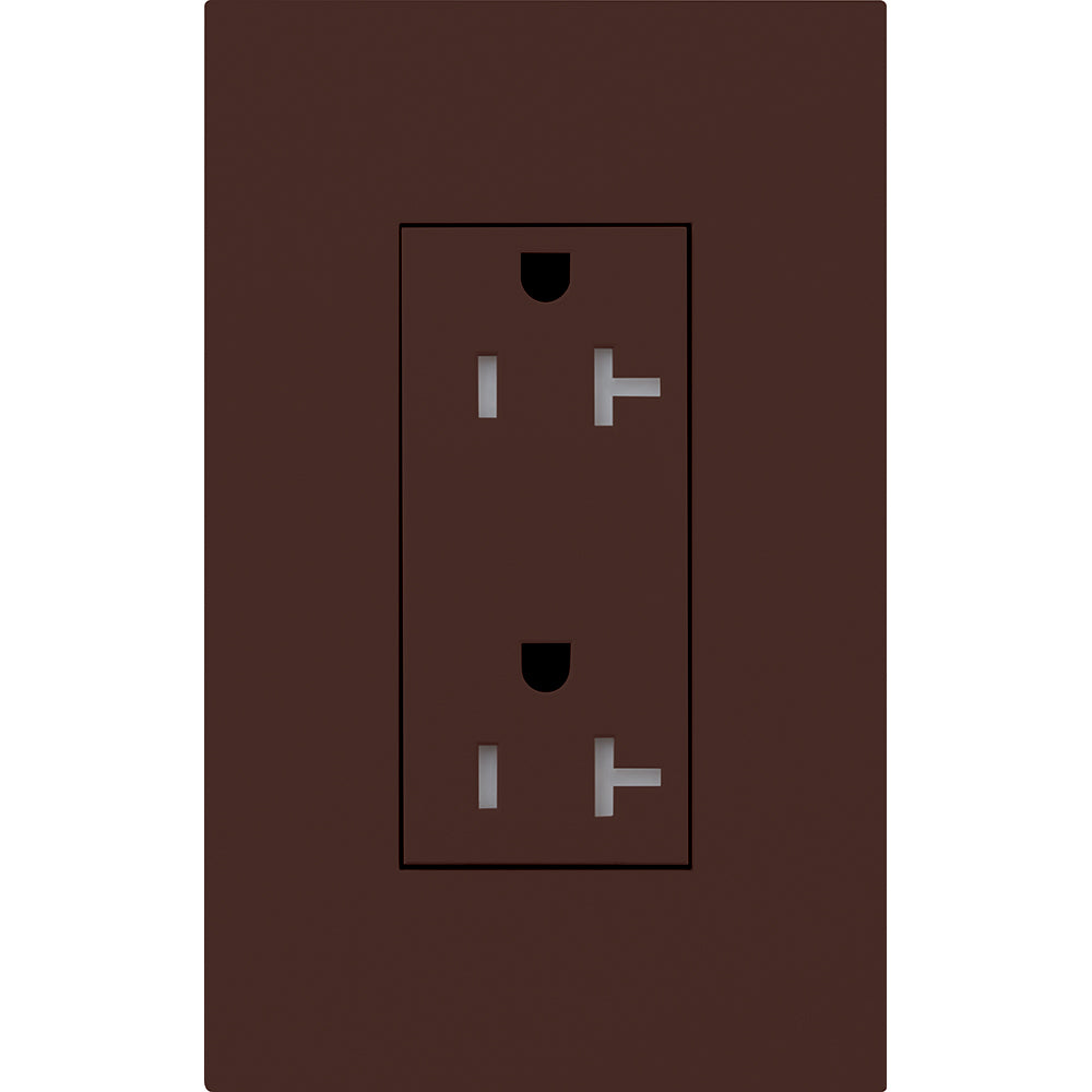 Lutron Architectural 20A Tamper-Resistant Duplex Receptacle | LTR-20-TR