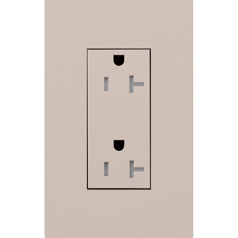 Lutron Architectural 20A Tamper-Resistant Duplex Receptacle | LTR-20-TR
