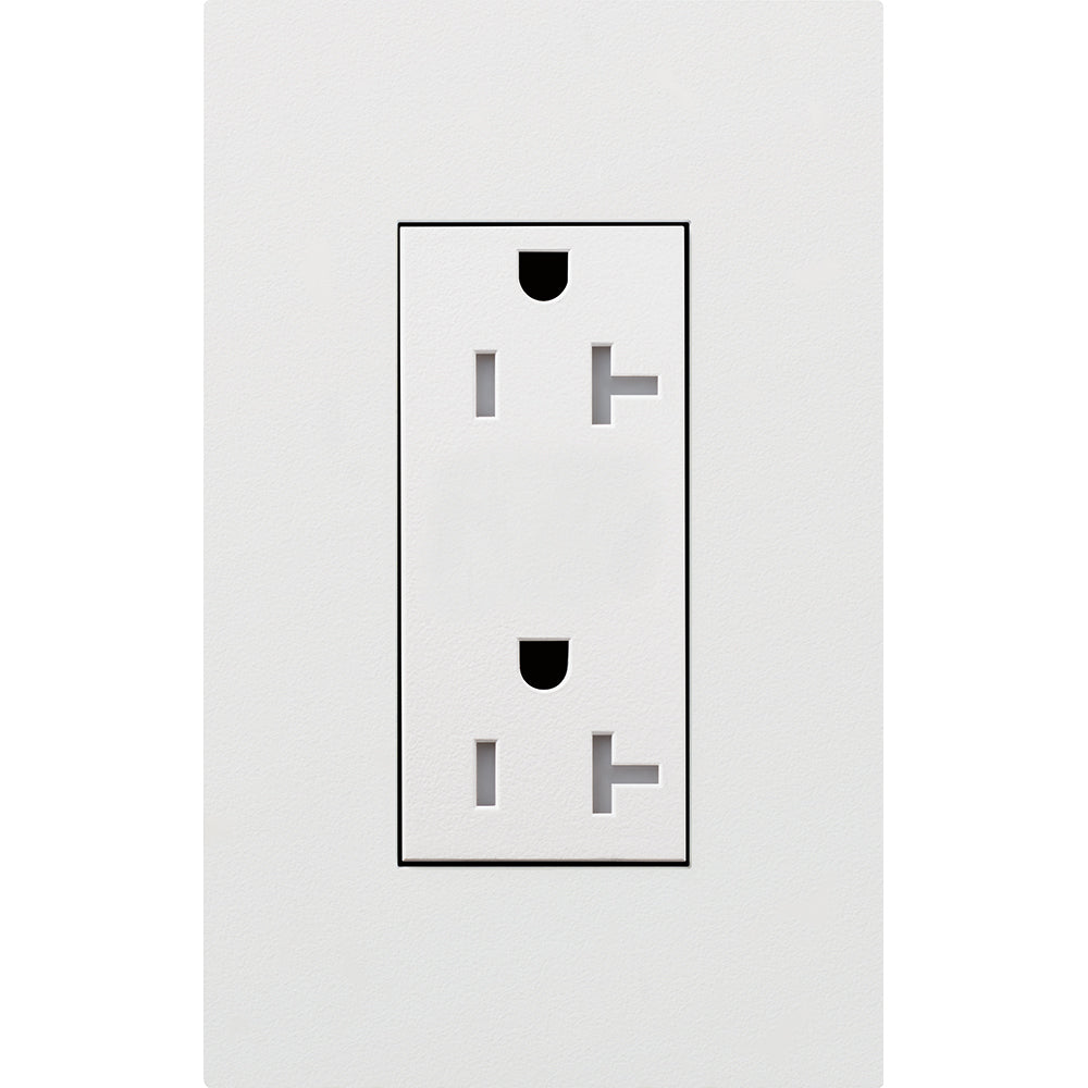 Lutron Architectural 20A Tamper-Resistant Duplex Receptacle | LTR-20-TR
