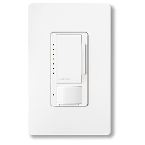 Product Display Visual of the SKU: MRF2S-8SDV010-WH for Marketing of theLutron Vive Maestro 0–10V Vacancy Only Sensor Dimmer, 8A, 120/277V | MRF2S-8SDV010