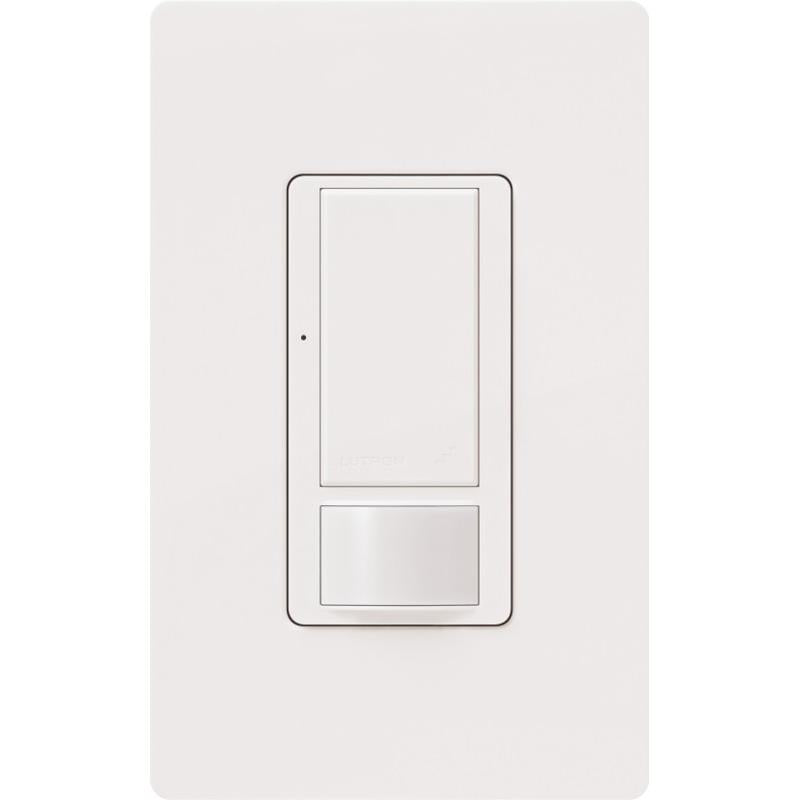 Product Display Visual of the SKU: MRF2S-8SSV-WH for Marketing of theLutron Vive Maestro Vacancy Only In-Wall Sensor Switch, 8A Light/4.4A Fan | MRF2S-8SSV