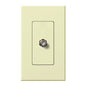 Lutron Nova T Coaxial Cable Jack - Single Gang F-Style 75 Ohm - Architectural Matte | NT-CJ