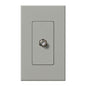 Lutron Nova T Coaxial Cable Jack - Single Gang F-Style 75 Ohm - Architectural Matte | NT-CJ