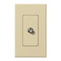 Lutron Nova T Coaxial Cable Jack - Single Gang F-Style 75 Ohm - Architectural Matte | NT-CJ