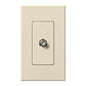 Lutron Nova T Coaxial Cable Jack - Single Gang F-Style 75 Ohm - Architectural Matte | NT-CJ