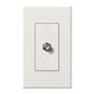 Lutron Nova T Coaxial Cable Jack - Single Gang F-Style 75 Ohm - Architectural Matte | NT-CJ